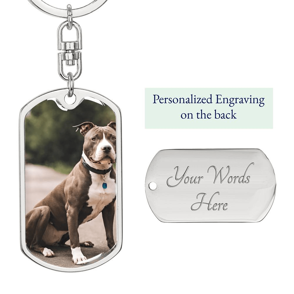 I'm Right Here Inside Your Heart. Swivel Keychain Remembrance. Upload Your Own Image