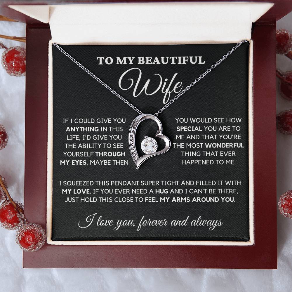 To My wife-Finding You Was Fate-Forever Love Necklace, A Celebration Of Love