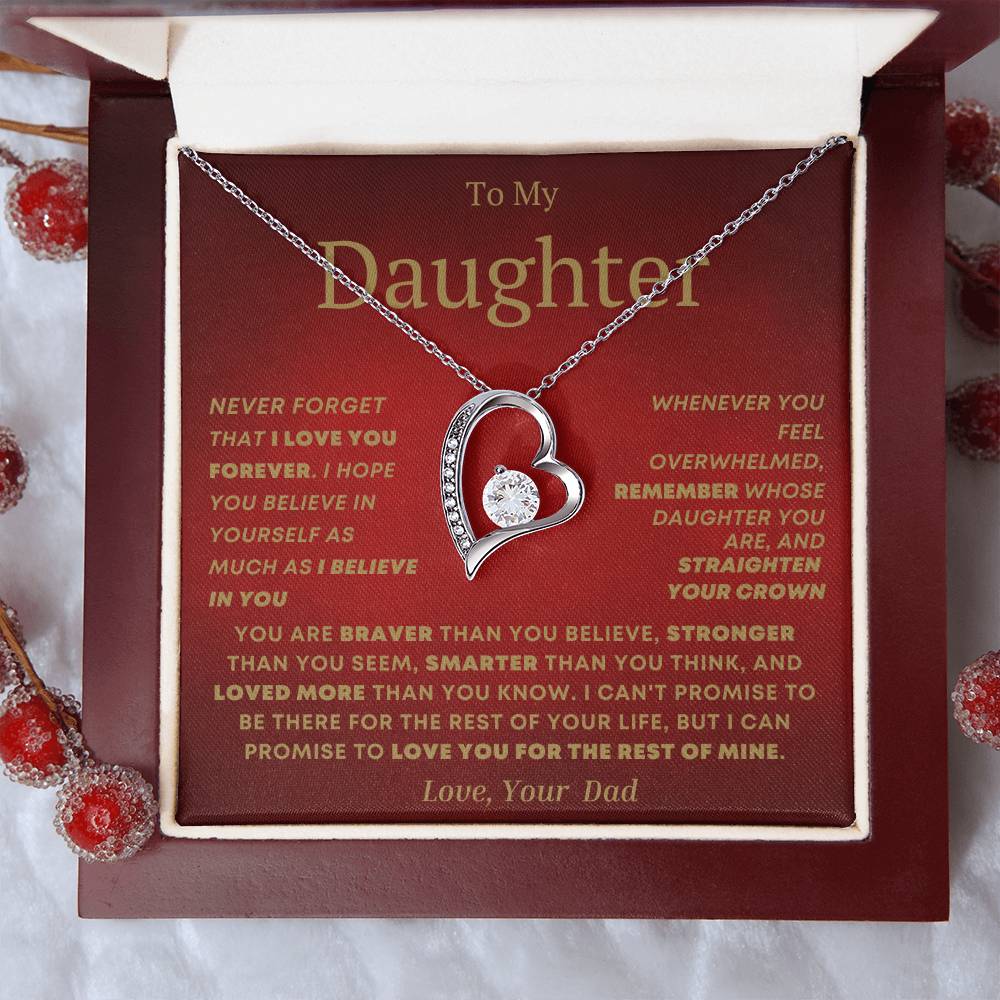 To My Daughter- Forever Love Necklace