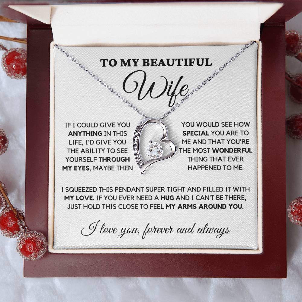 To My Wife- I Promise To Be Your Last-Forever Love Necklace