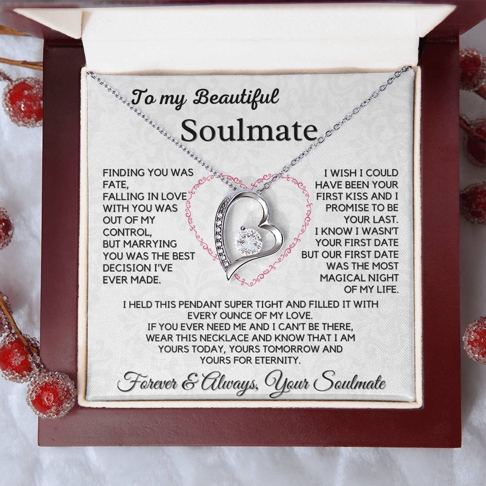 To My Beautiful Soulmate-Forever Love Necklace