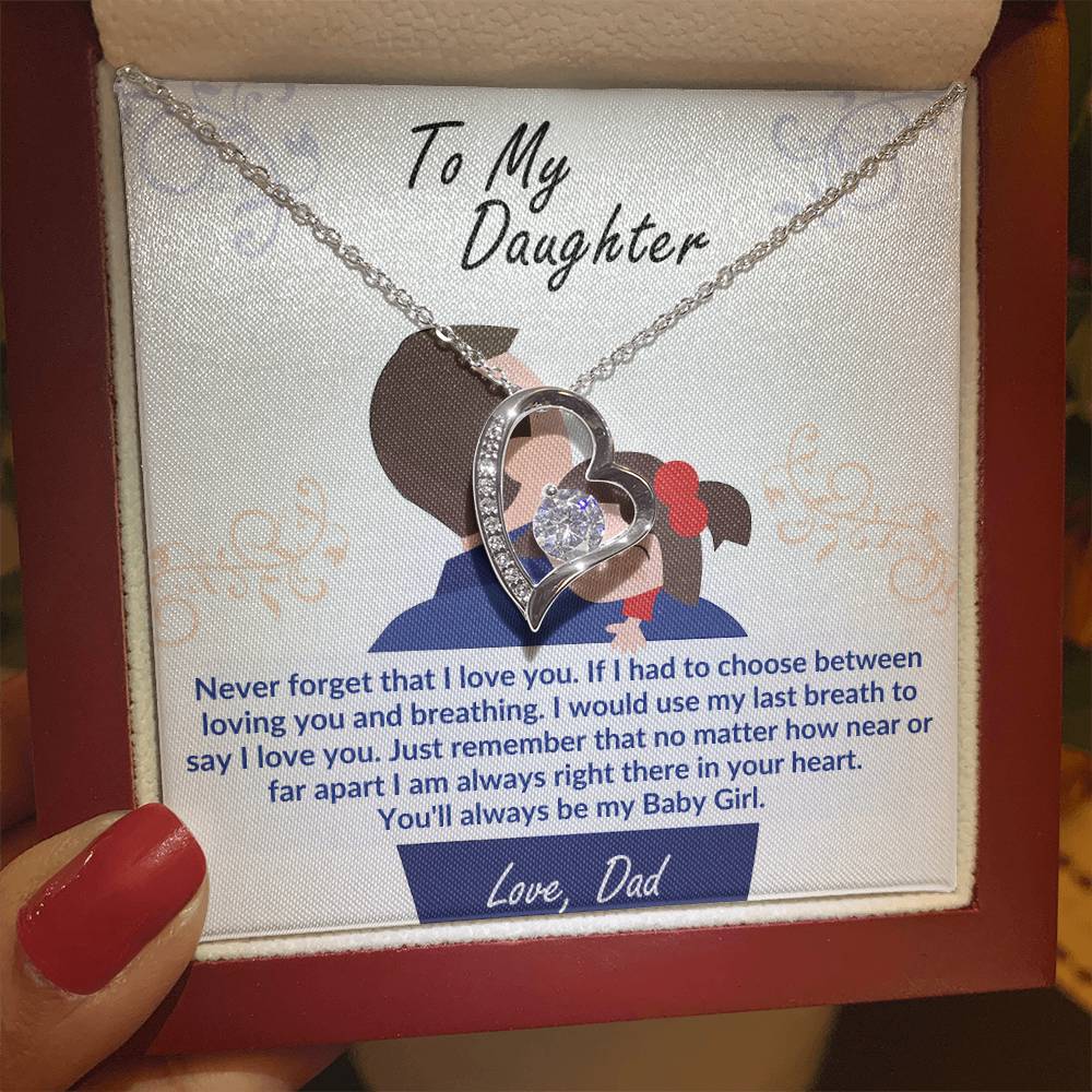 To My Daughter-Last Breath- Endless Love Necklace From Dad