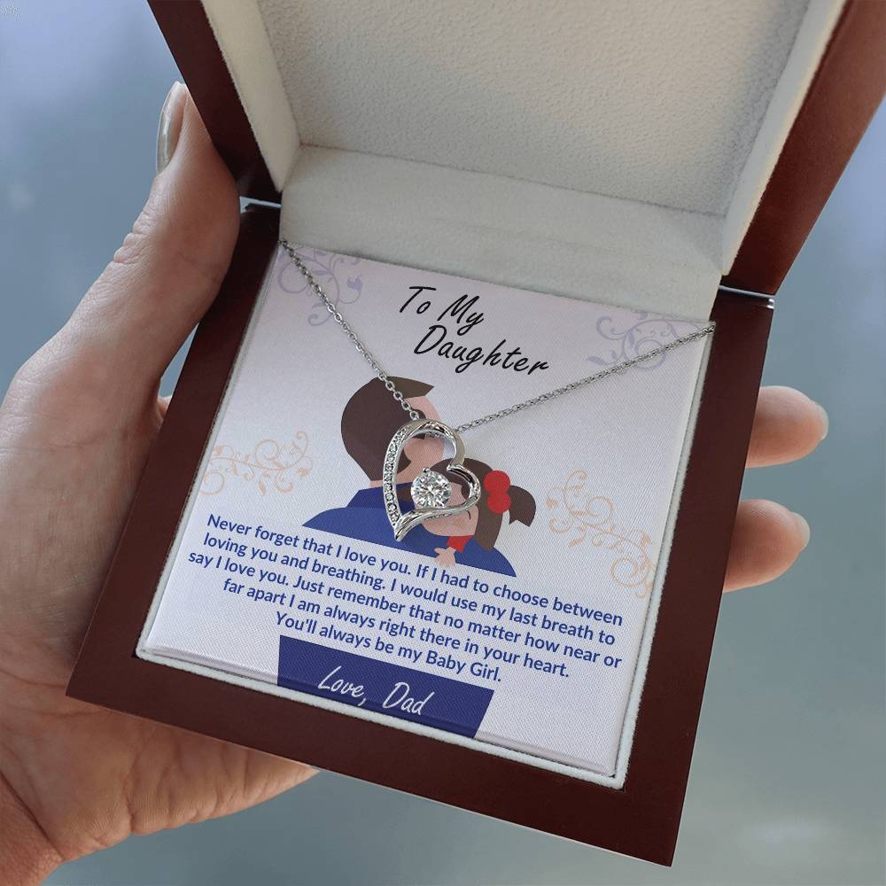 To My Daughter-Last Breath- Endless Love Necklace From Dad