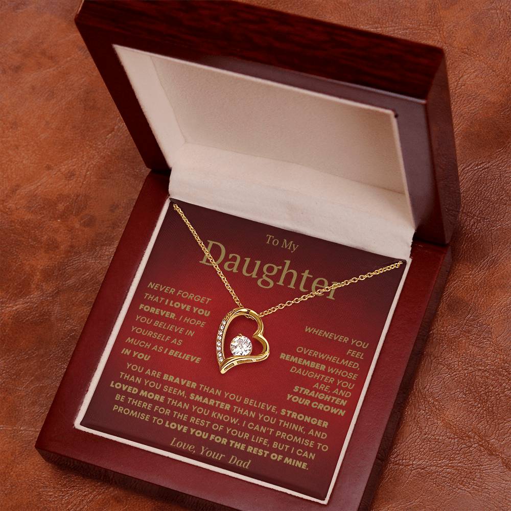 To My Daughter- Forever Love Necklace