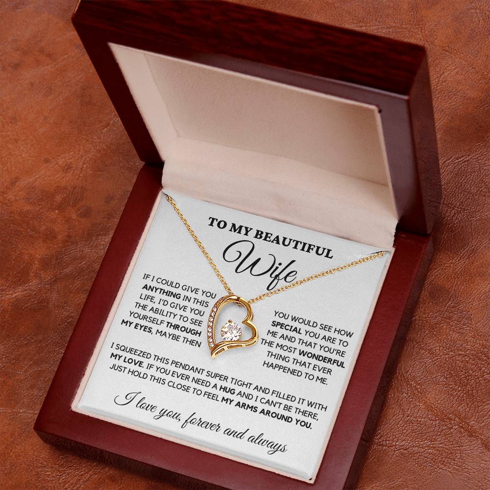 To My Wife- I Promise To Be Your Last-Forever Love Necklace