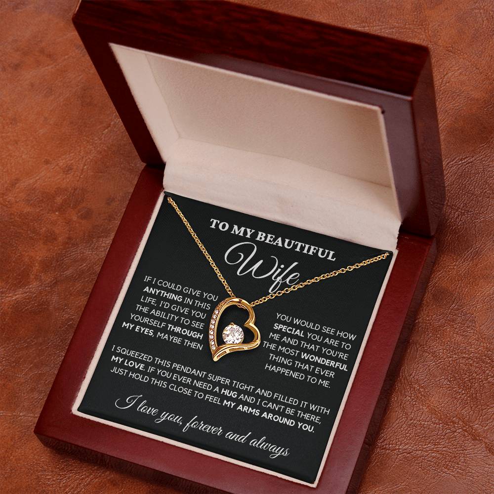 To My wife-Finding You Was Fate-Forever Love Necklace, A Celebration Of Love