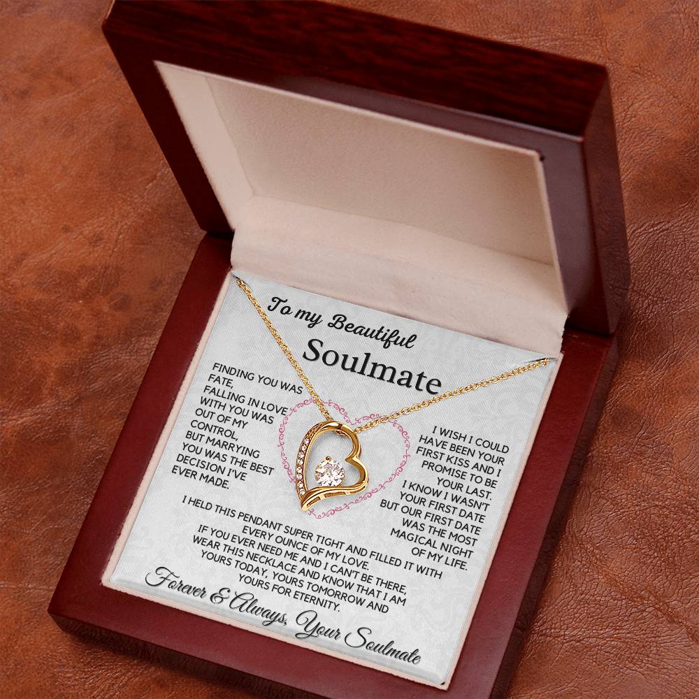 To My Beautiful Soulmate-Forever Love Necklace