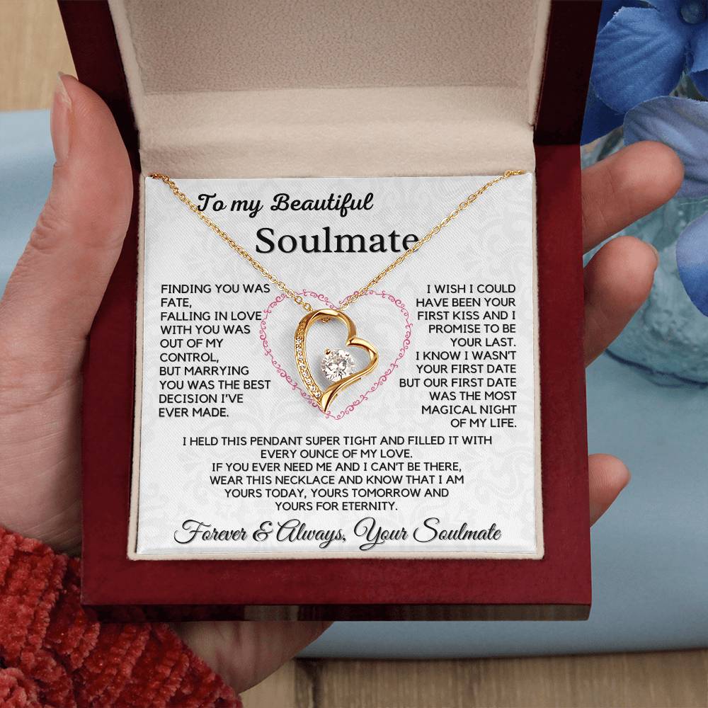 To My Beautiful Soulmate-Forever Love Necklace