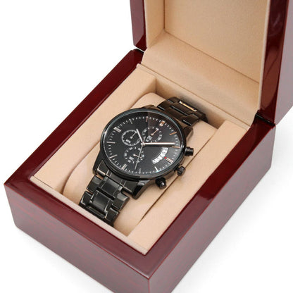 Custom Engraved Watch- Ideal Graduation Gift. A Keepsake He Will Treasure.