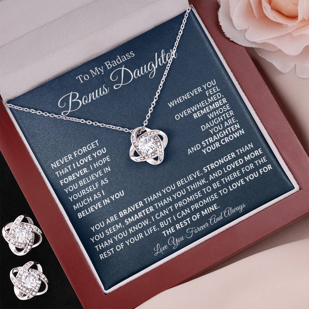 Bonus Daughter Forever Together Earring And Necklace Set