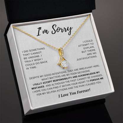 Apology Gift for Her- I Fully Accept Responsibility- Enchanting Beauty Necklace