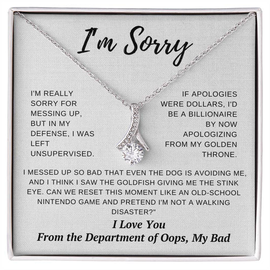 I messed up so bad that even the dog is avoiding me - Enchanting Beauty Necklace