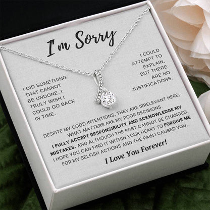 Apology Gift for Her- I Fully Accept Responsibility- Enchanting Beauty Necklace