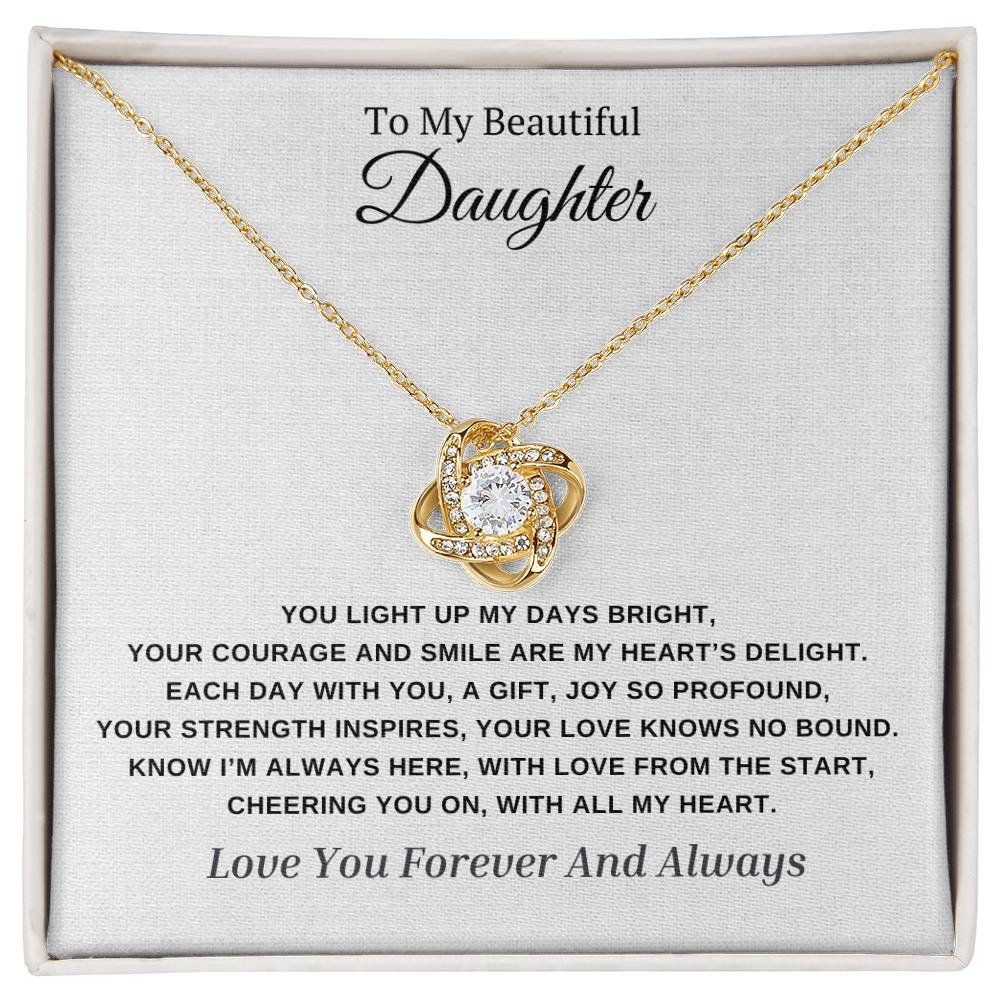 YOU LIGHT UP MY DAYS BRIGHT- FOREVER TOGETHER NECKLACE