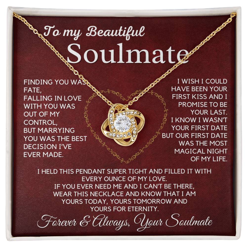 Soulmate-Every Ounce Of My Love-Love Knot Necklace