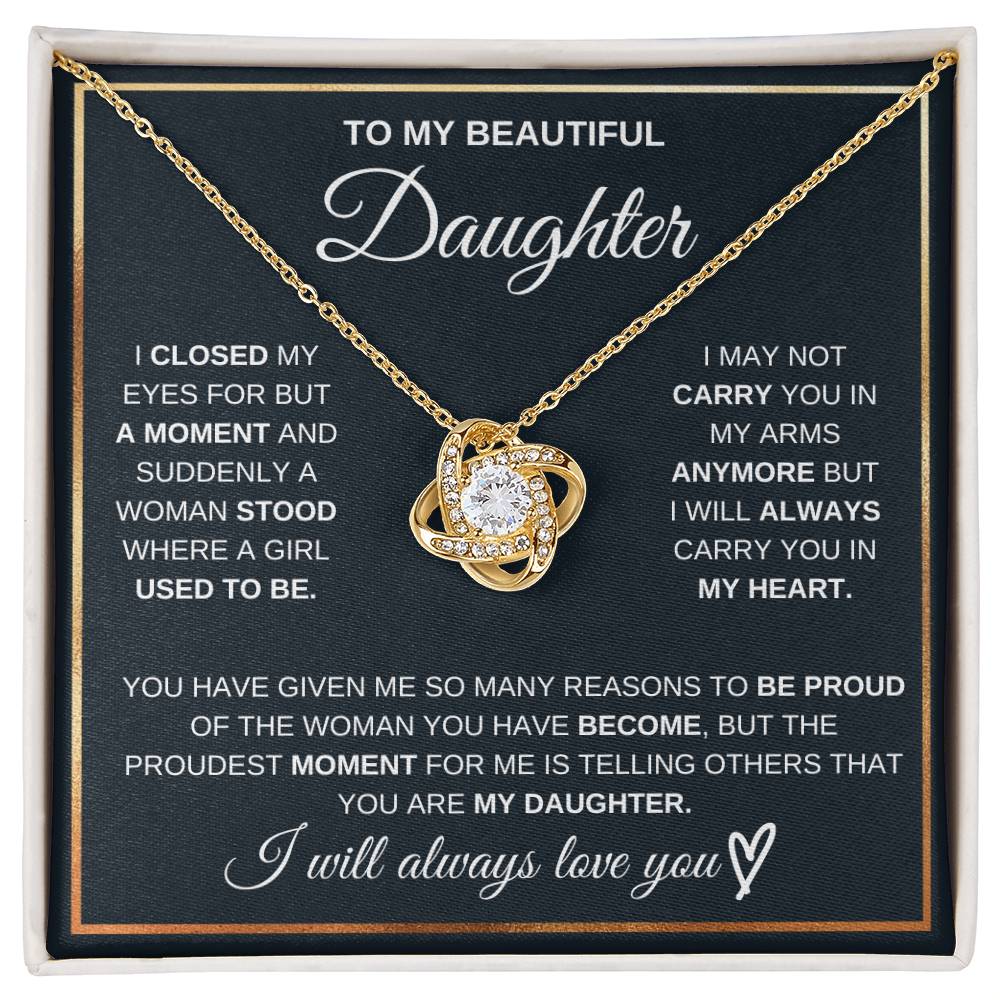 Daughter, I Will Always Love You-Forever Together Necklace.