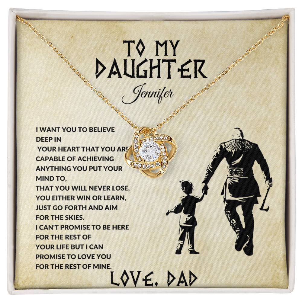 To My Daughter-Forever Together Necklace-(Best Seller!)