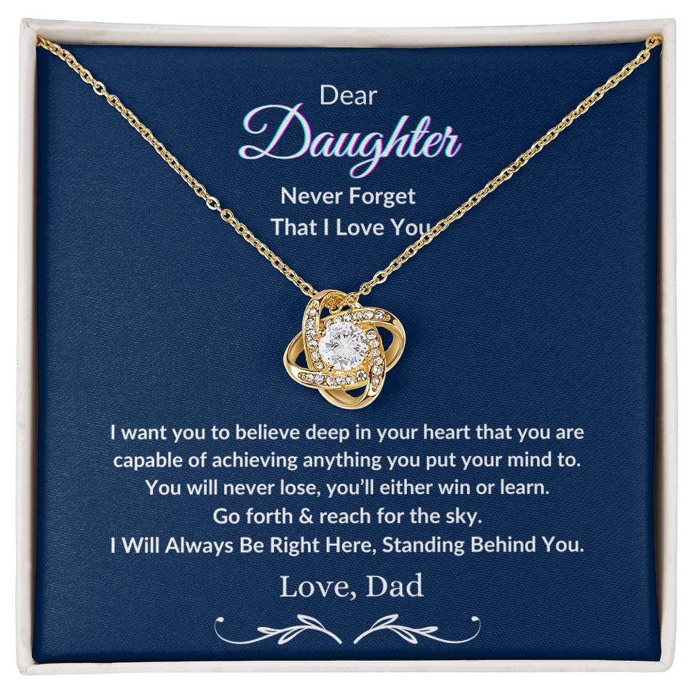 Love Knot Necklace-Daughter Reach For The Sky