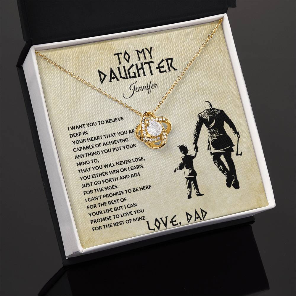 To My Daughter-Forever Together Necklace-(Best Seller!)