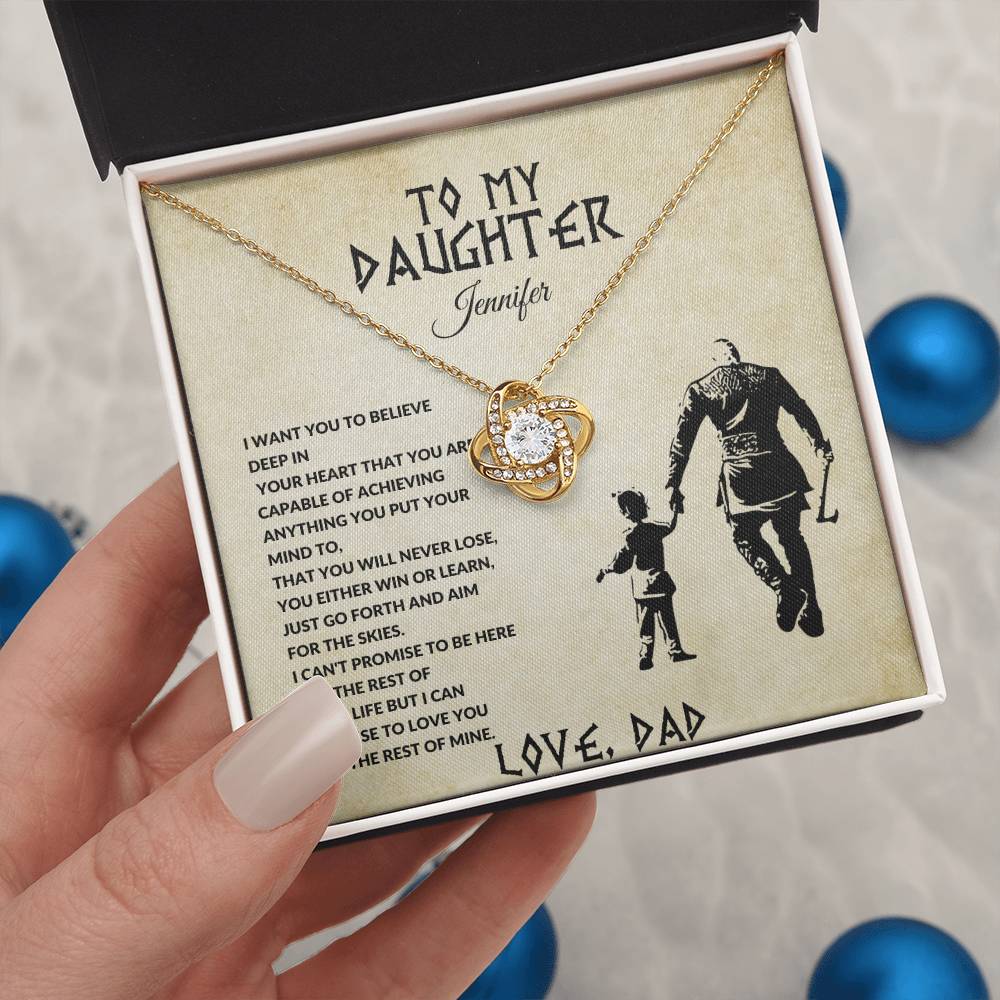 To My Daughter-Forever Together Necklace-(Best Seller!)