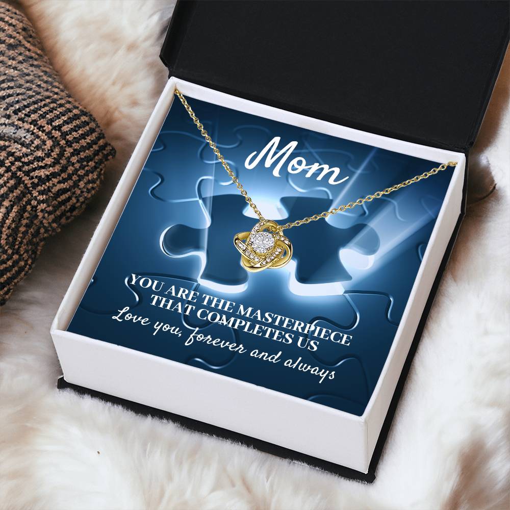 Mom You Are The Masterpiece-Love Knot Necklace