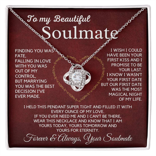 Soulmate-Every Ounce Of My Love-Love Knot Necklace