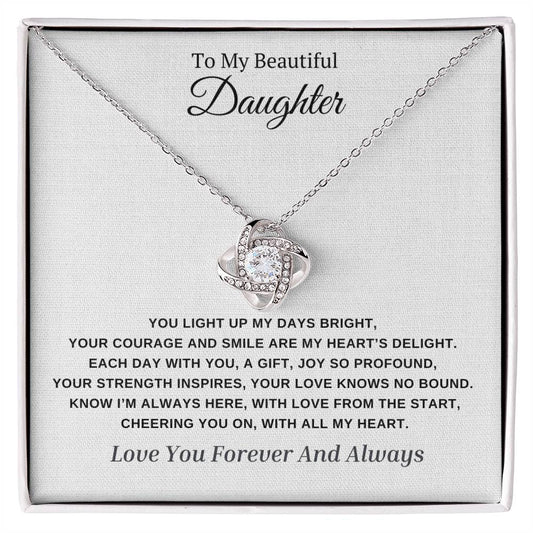 YOU LIGHT UP MY DAYS BRIGHT- FOREVER TOGETHER NECKLACE