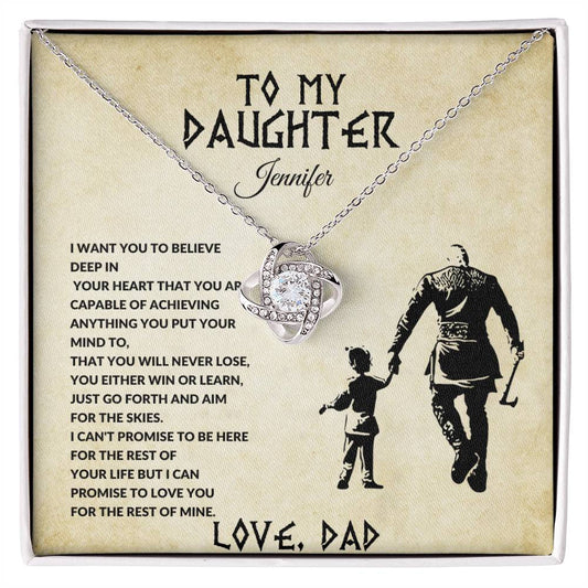 To My Daughter-Forever Together Necklace-(Best Seller!)