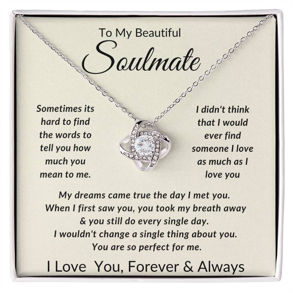 To My Beautiful Soulmate - My Dream came true the day I met you.