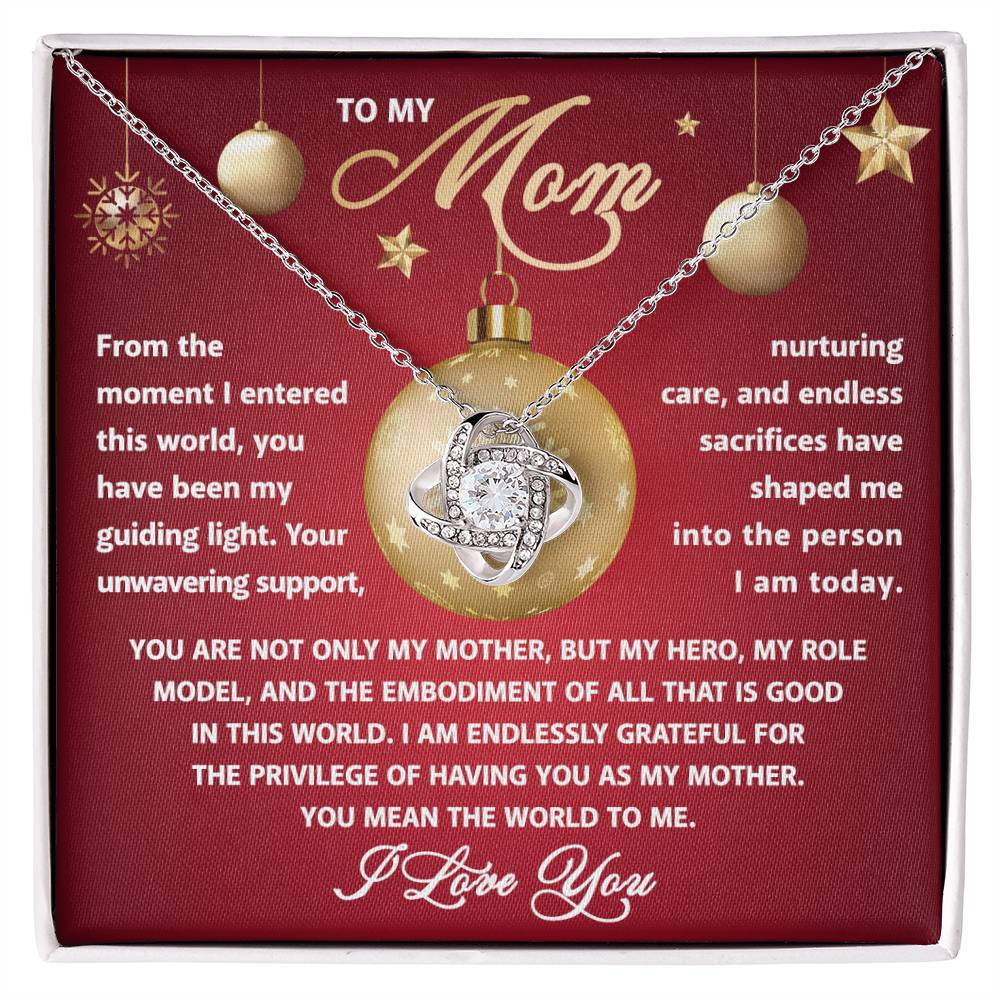 To My Mom-Role Model- Love Knot Necklace