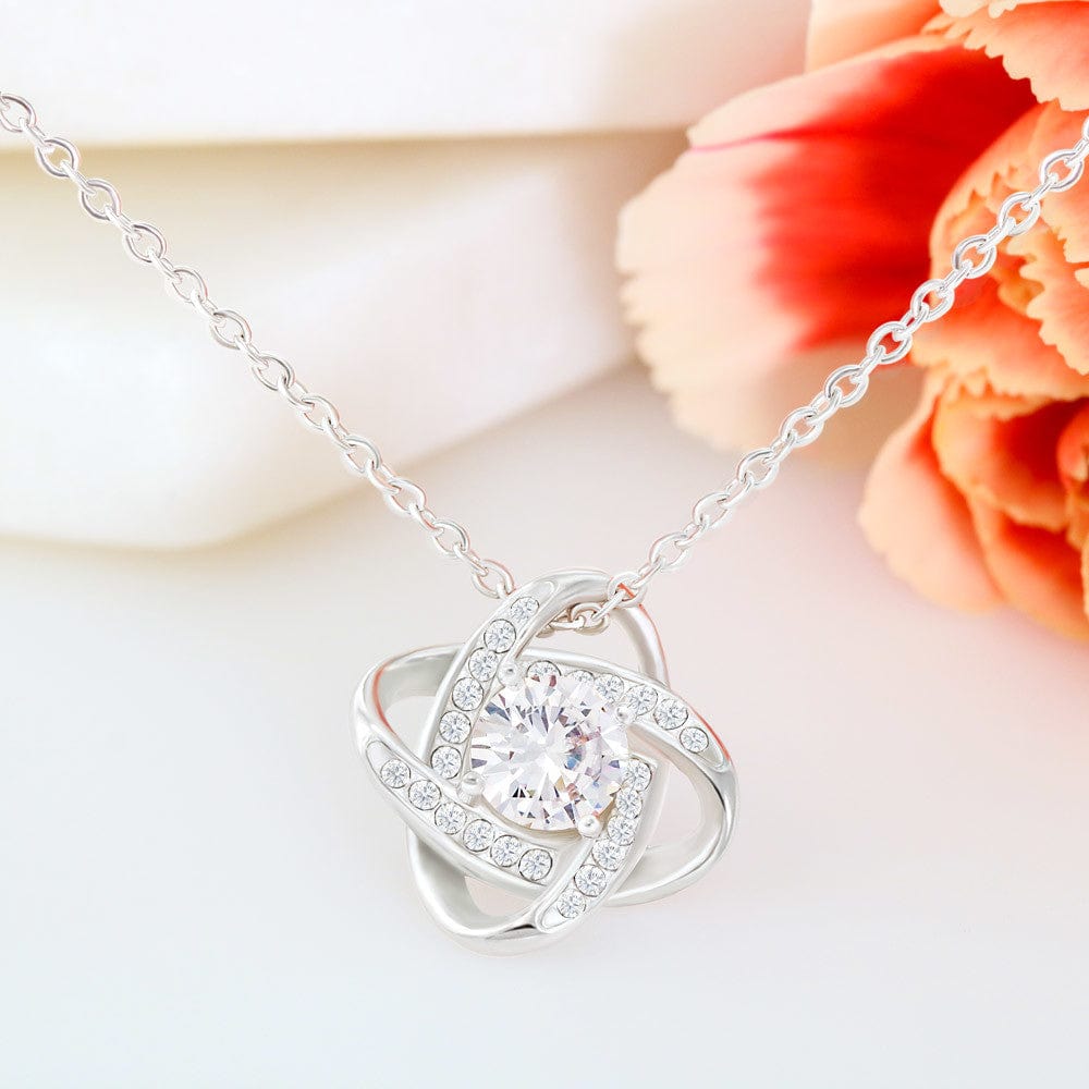 To My Girlfriend Love Knot Necklace