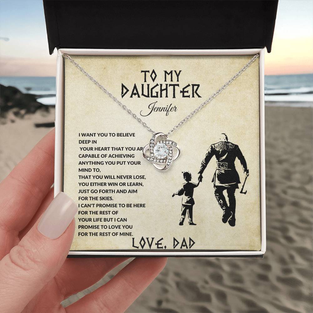 To My Daughter-Forever Together Necklace-(Best Seller!)