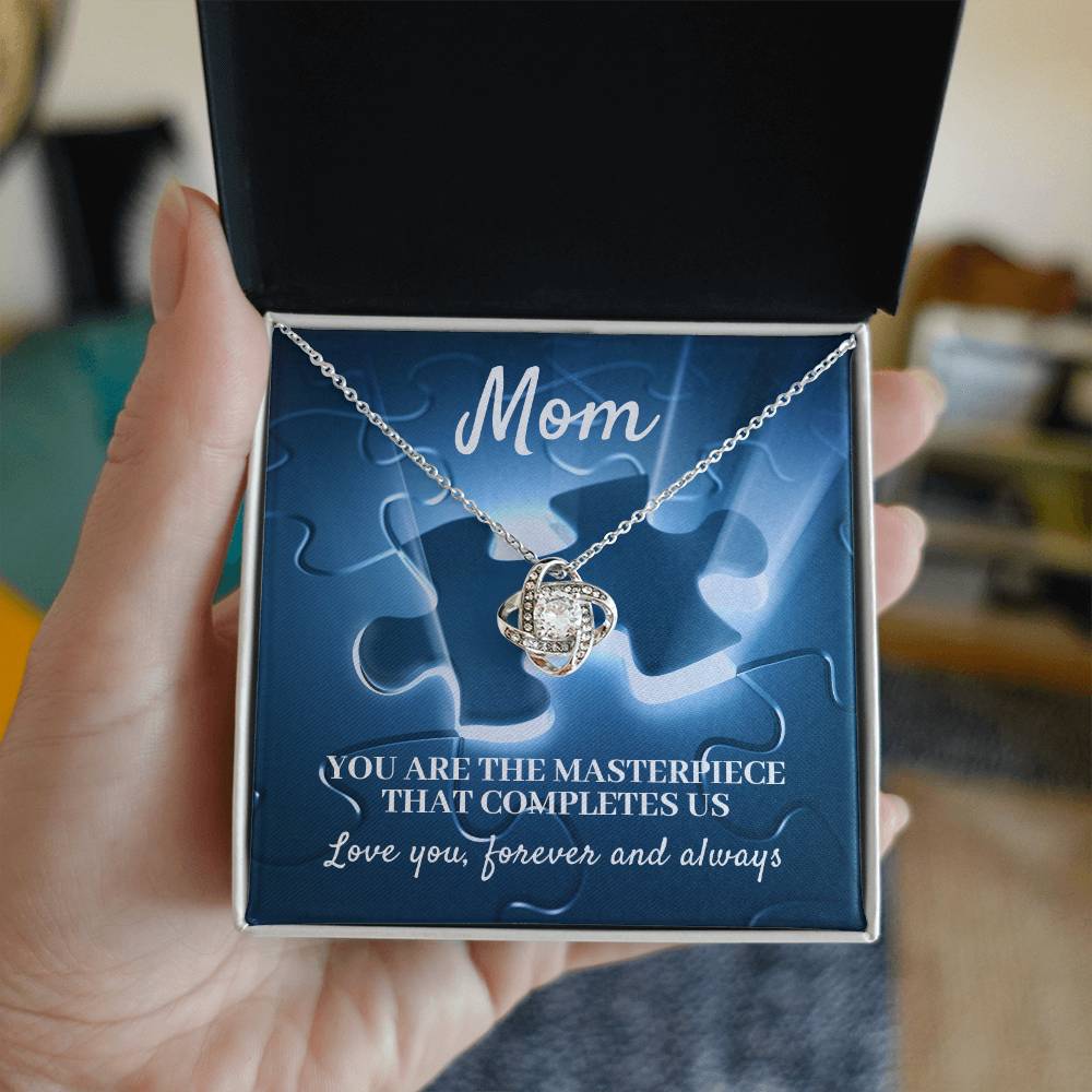 Mom You Are The Masterpiece-Love Knot Necklace