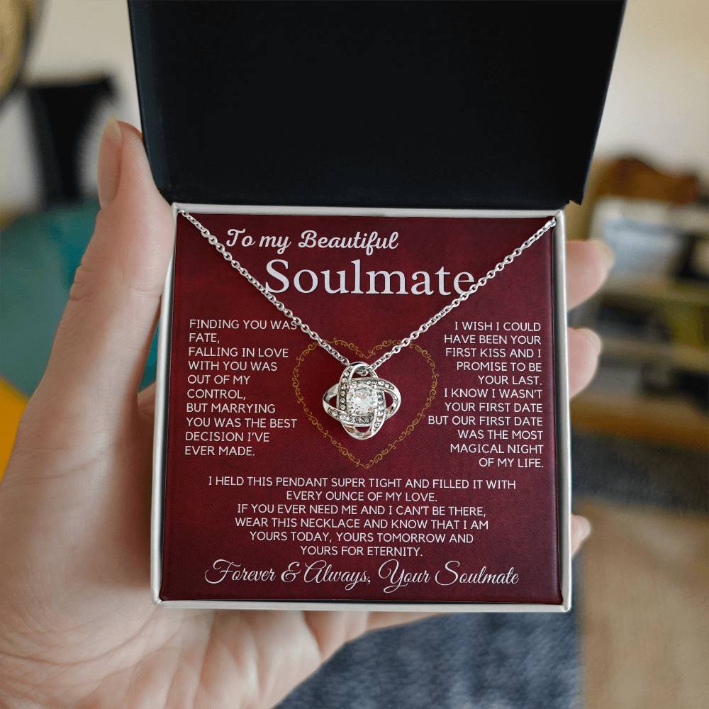 Soulmate-Every Ounce Of My Love-Love Knot Necklace