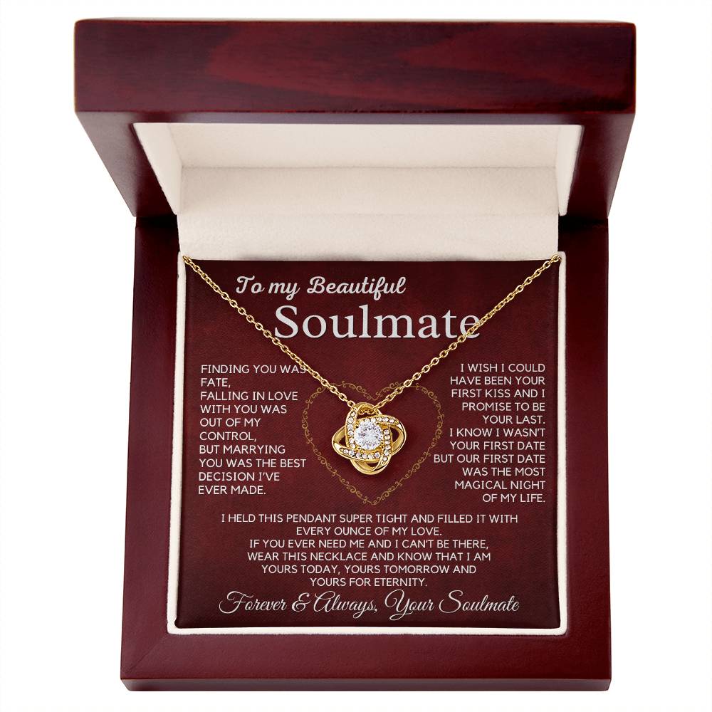 Soulmate-Every Ounce Of My Love-Love Knot Necklace