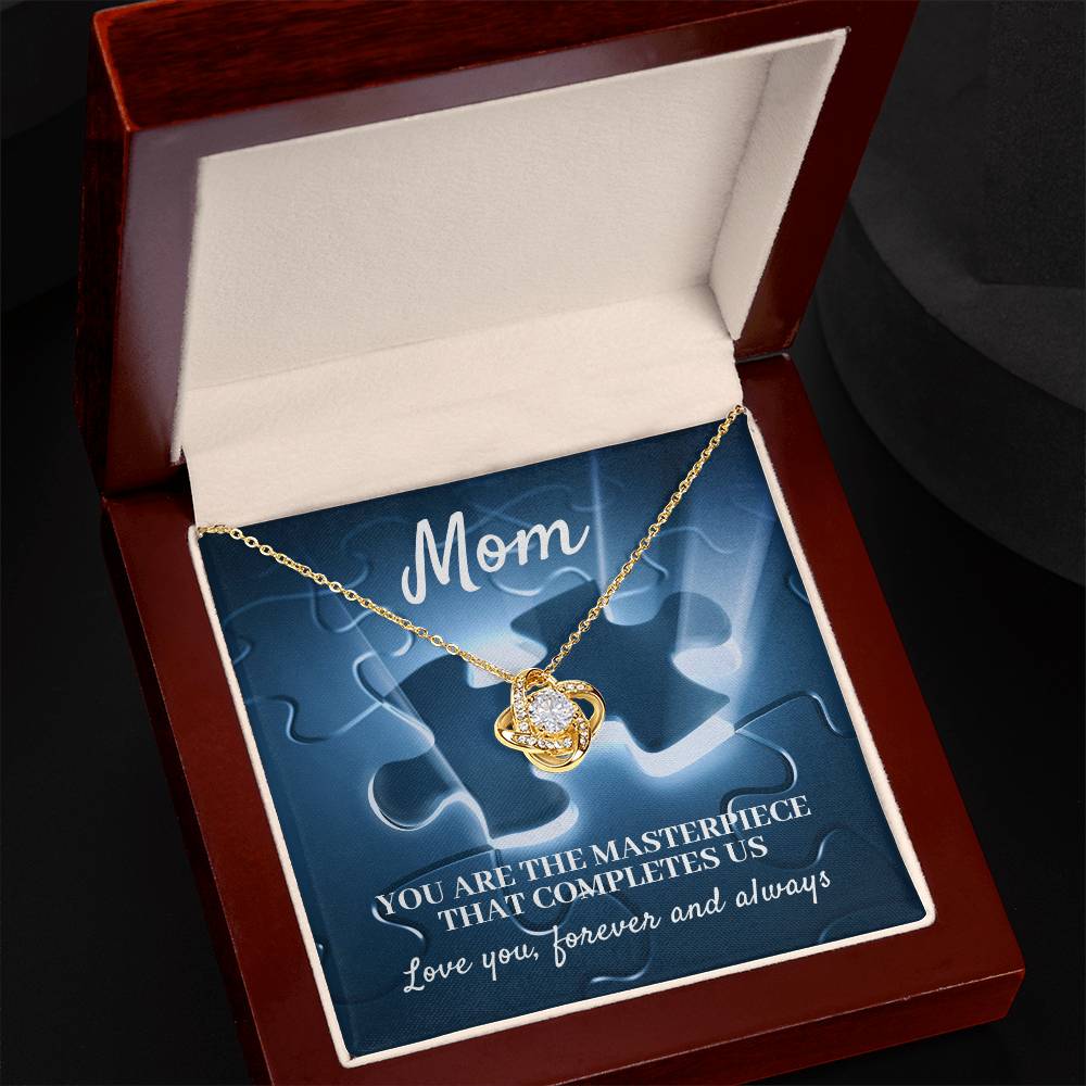 Mom You Are The Masterpiece-Love Knot Necklace