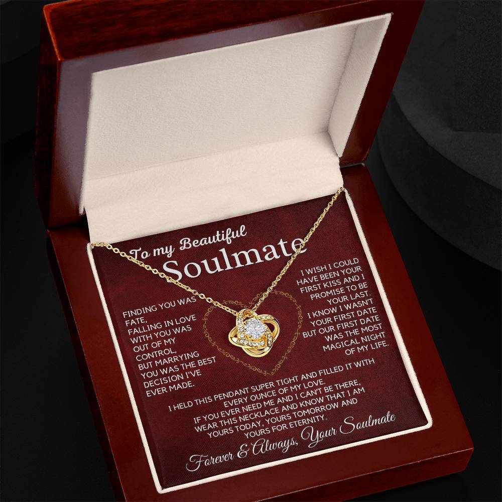 Soulmate-Every Ounce Of My Love-Love Knot Necklace