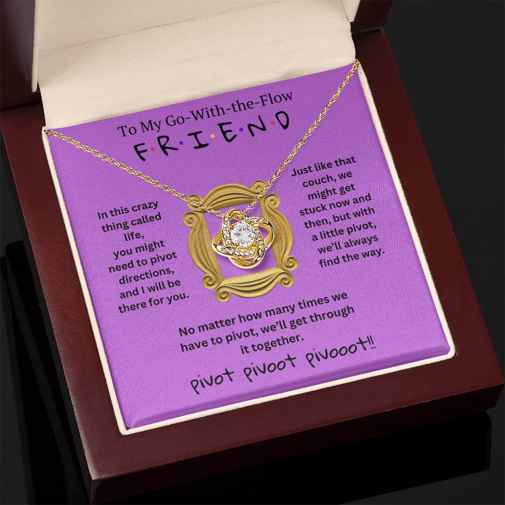 To My Go-With-the-Flow F R I E N D - Forever Together Necklace