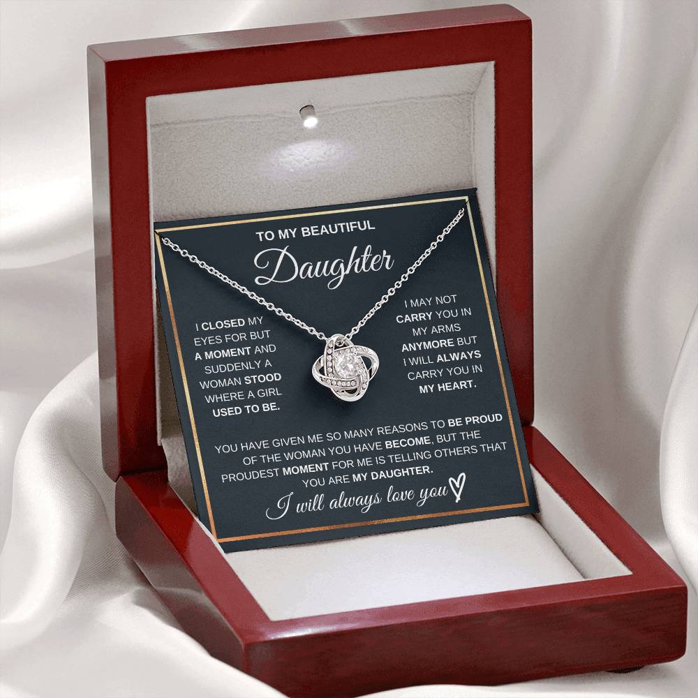 Daughter, I Will Always Love You-Forever Together Necklace.