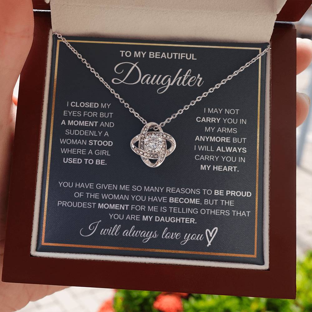 Daughter, I Will Always Love You-Forever Together Necklace.