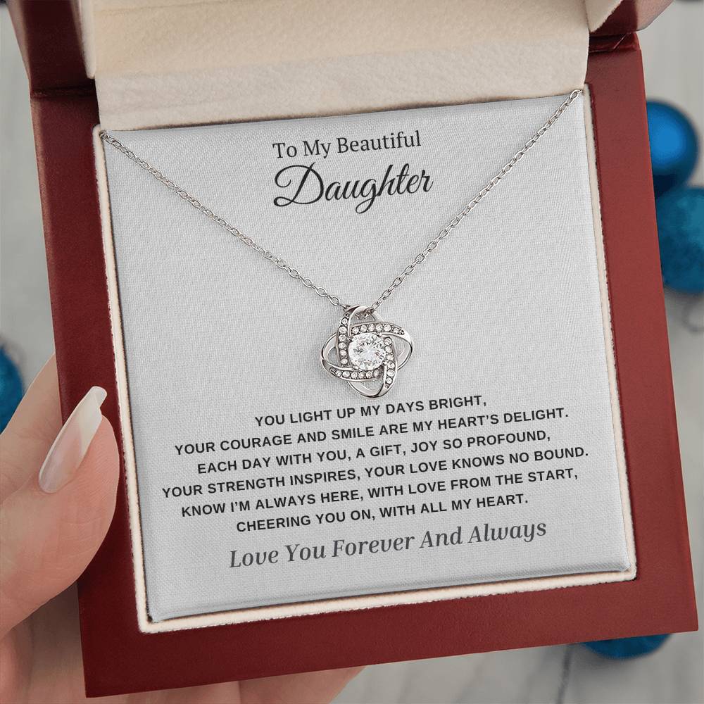 YOU LIGHT UP MY DAYS BRIGHT- FOREVER TOGETHER NECKLACE