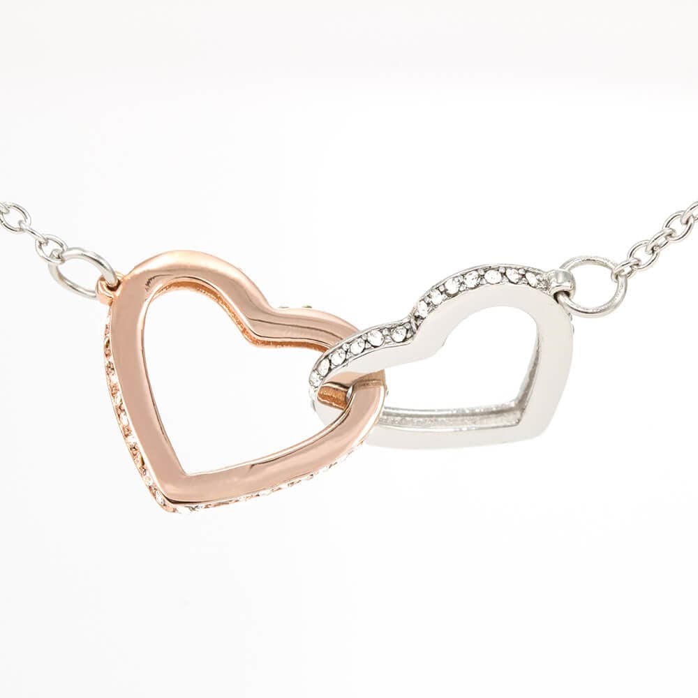 Interlocking Hearts Necklace For Daughter- Reach For The Sky