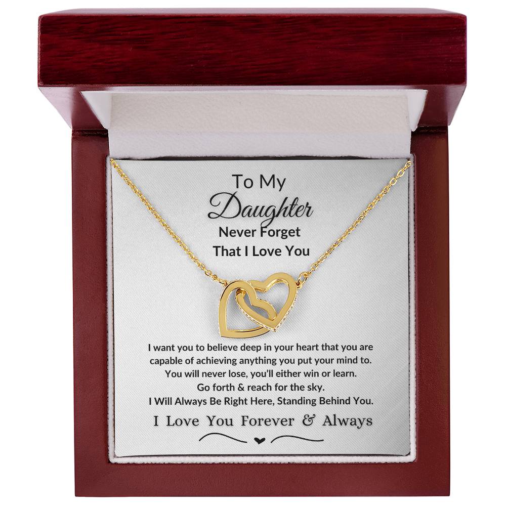 Reach For The Sky Interlocking Hearts Necklace