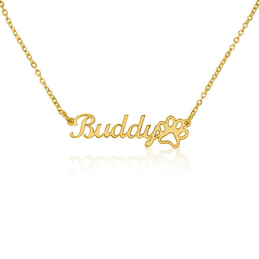 Paw Name Necklace- For The Proud Dog-Mamas😊