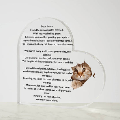 Cat Acrylic Memorial Plaque