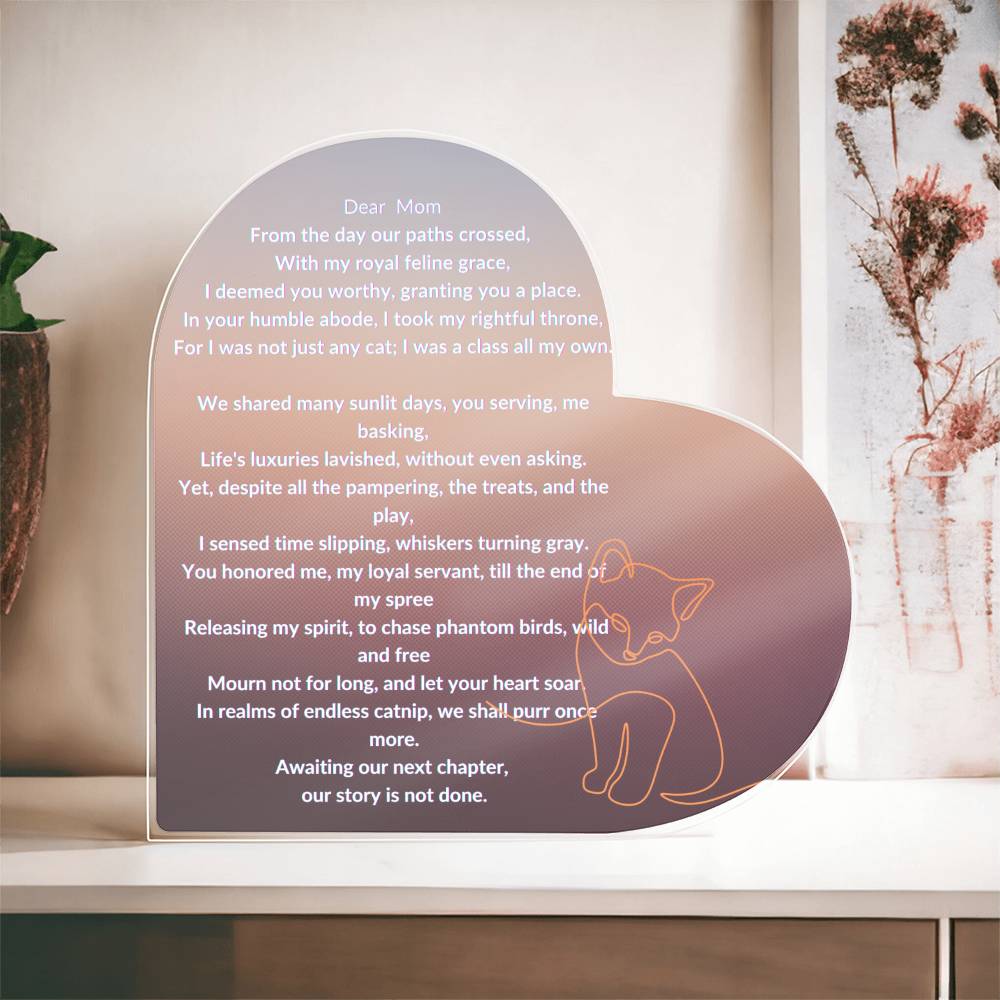 Cat Plaque Memorial