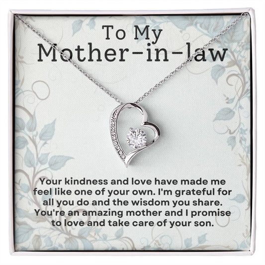 To My Mother In Law-Kindness & Love-Endless Love Necklace