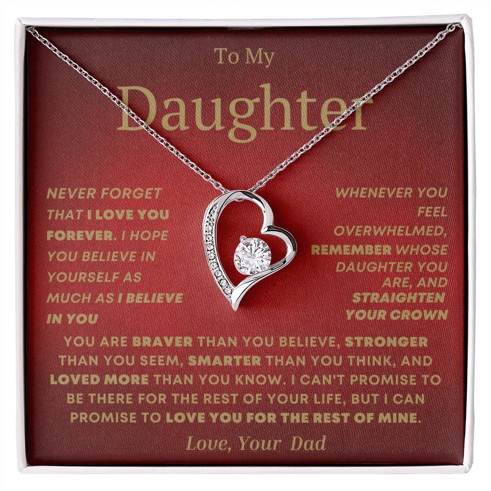 To My Daughter- Forever Love Necklace