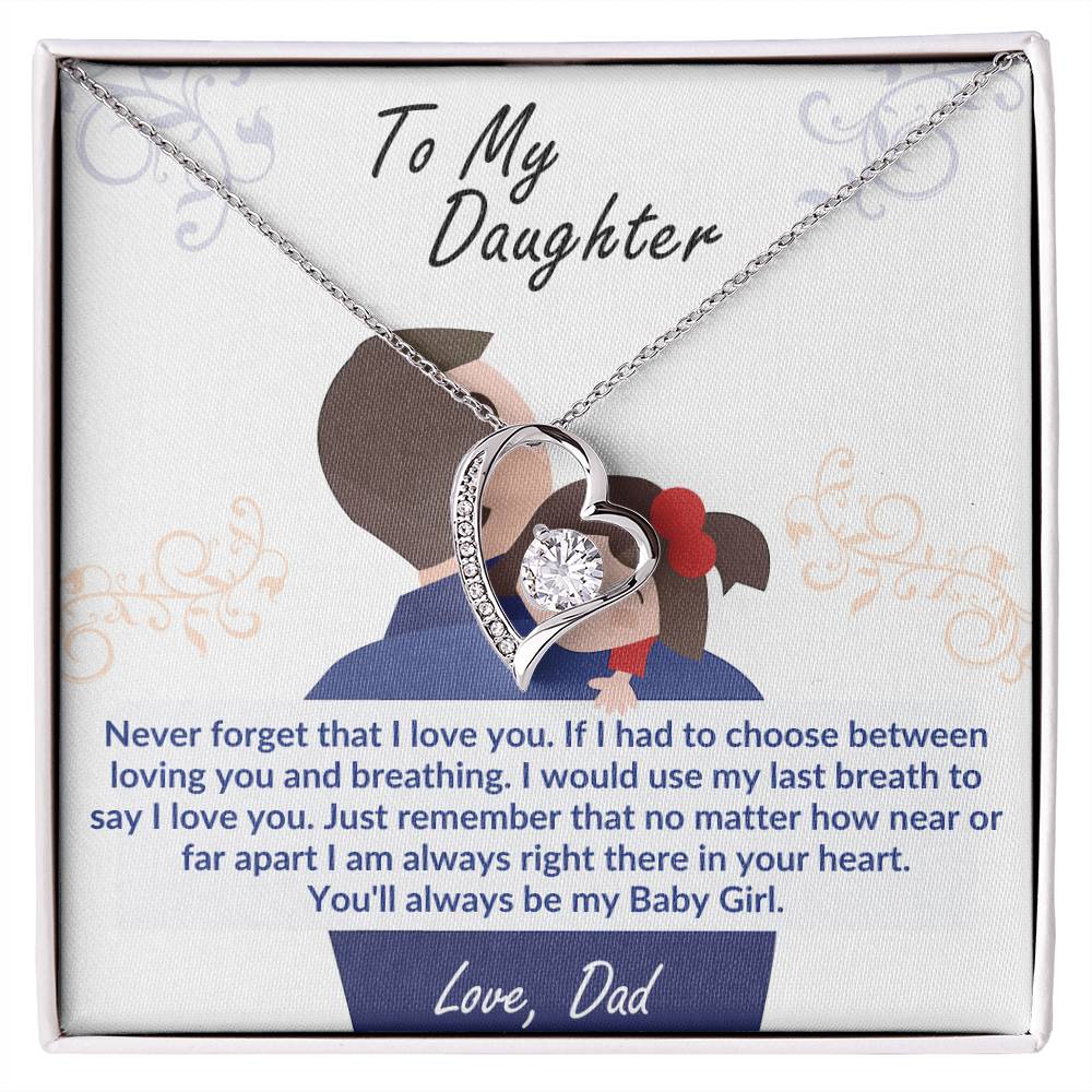 To My Daughter-Last Breath- Endless Love Necklace From Dad