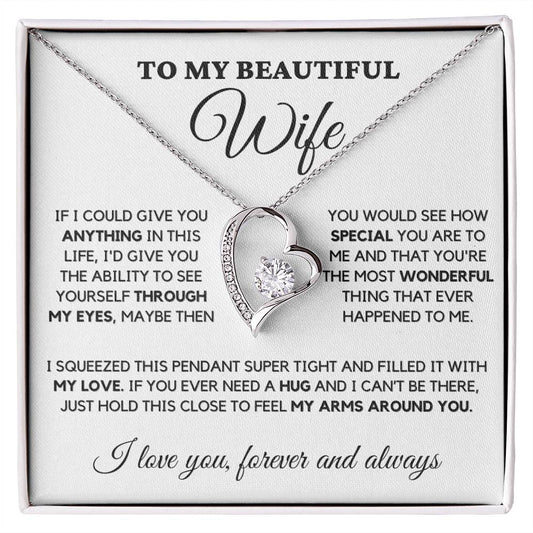 To My Wife- I Promise To Be Your Last-Forever Love Necklace